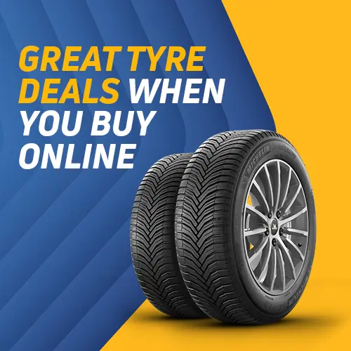 Get great deals on tyres when you purchase online!