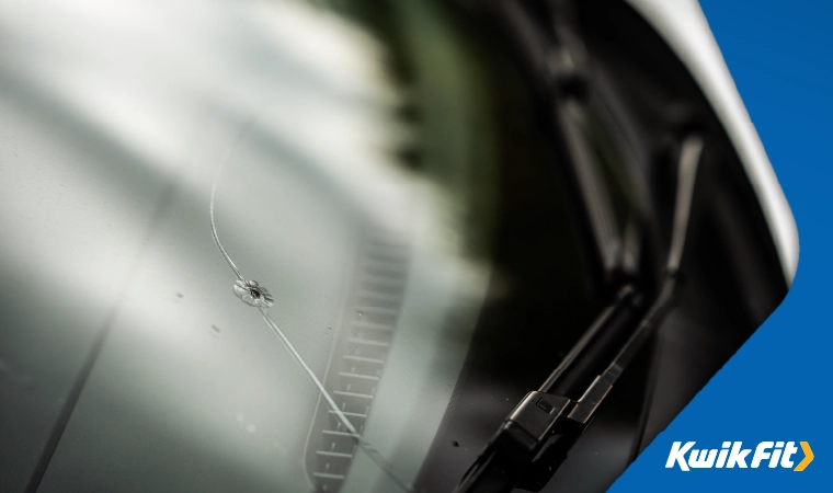 cracked car windscreen