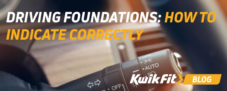 Person flicking an indicator up.