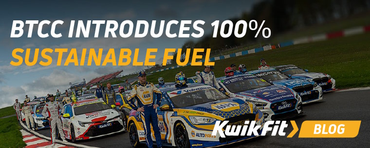 BTCC drivers lining up outside their cars.