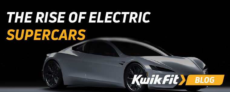 A supercar in a dark studio